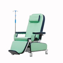 Silla de transfusión de dos motores médicos silla eléctrica ajustable para tratamiento de diálisis